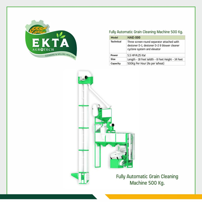 Automatic Bajra Cleaning Machine 500 kg